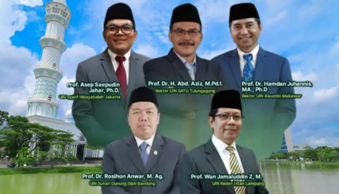 Lima Rektor Universitas Islam di Indonesia Paling Populer di Awal 2026. Satu Diantaranya Rektor UIN Radin Intan Lampung