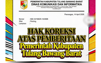 Hak Koreksi Pemkab Tubaba atas Pemberitaan Infosos.id 10 April 2026