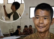 Dedi Tak Pernah Absen, Meski Gaji Sering Absen: Dedikasi Guru Honorer di Ujung Pandeglang