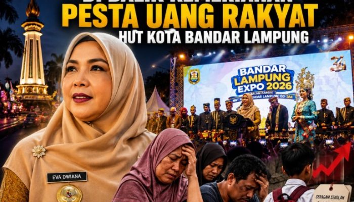 Jeritan Warga di Balik Kemeriahan Pesta Uang Rakyat HUT Kota Bandar Lampung