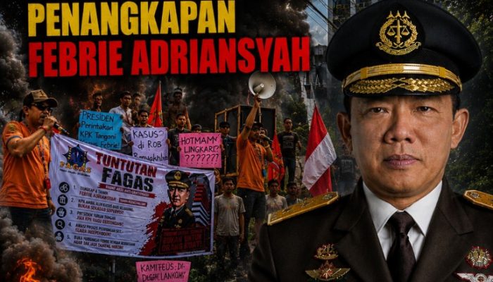 Bakar Ban di Depan Kejati Lampung, FAGAS Desak KPK Ambil Alih Perkara Penangkapan Mantan Jampidsus Febrie Adriansyah