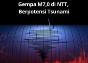 GEMPA M7,7 GUNCANG FLORES, BMKG: BERPOTENSI TSUNAMI DI NTT, SULSEL, DAN NTB
