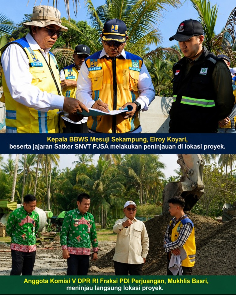 Bantah Isu Pakai Pasir Laut, DPR RI Pastikan dari Penambang Resmi, Proyek Pengaman Pantai Mandiri Sejati Sudah Sesuai Spesifikasi