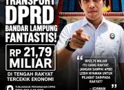 Mapas..!!, Rp21,79 Miliar Untuk Tunjangan Rumah dan Transport DPRD Bandar Lampung di Tengah Puluhan Ribu Warga Miskin