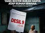 Atap Bocor, Nasi Sebungkus Berdua, Status Orang Kaya. Negara Resmi Buta di Kasus Irwana 